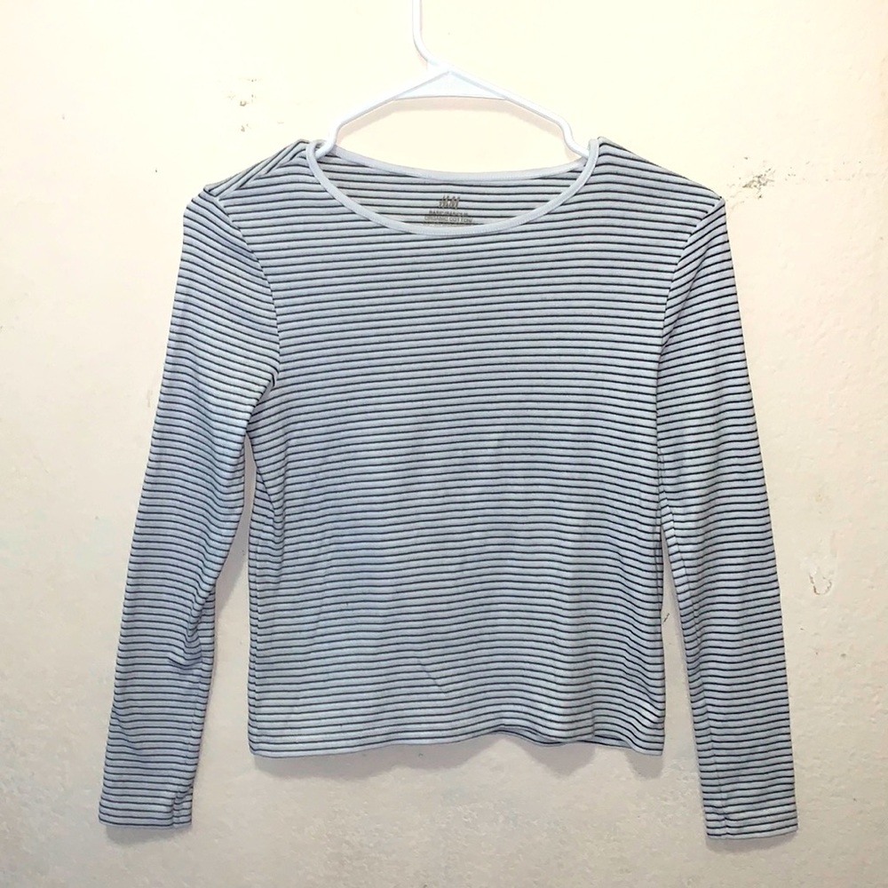 H&M White with black strips kids shirt